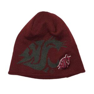 Washington State Cougars Unisex Knit Beanie Top of the World Crimson & Gray